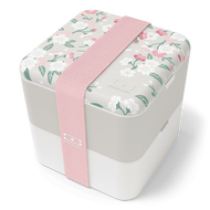 法國 monbento 原創方形雙層便當盒 青櫻盛放