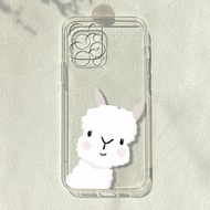 Cute Lamb Suitable for Apple 13/14 Huawei Xiaomi 11OPPO Glory vivox60 OnePlus 9r Transparent Phone C
