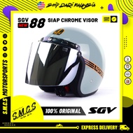 SGV 88 SGV HELMET SIAP CHROME VISOR (100%ORIGINAL) SIRIM CERTIFIED TOPI KELEDAR MOTORSIKAL 头盔 SGV88 MS88 NS88 HELMET MURAH