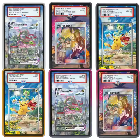 Acrylic Rare Display Collection Card Ptcg Alola Friends Rayquaza Anime Card Extended Art Painting Ps