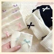 YACEOOCER Knitted Sock, Acrylic Bow Children's Sock Covers,  Knitted Warm Leg Socks