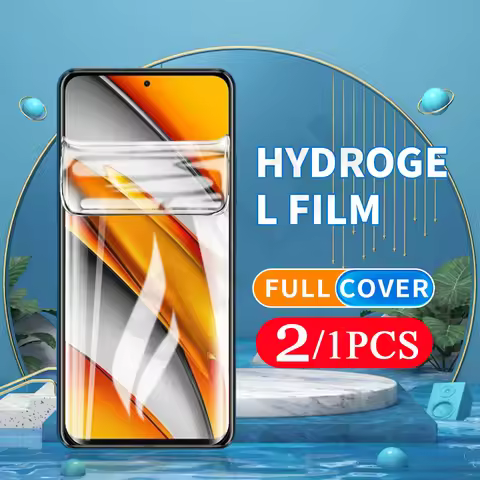 2/1Pcs full cover hydrogel film for Xiaomi POCO C3 F3 GT X3 X2 M3 M2 F2 pro protective phone screen 