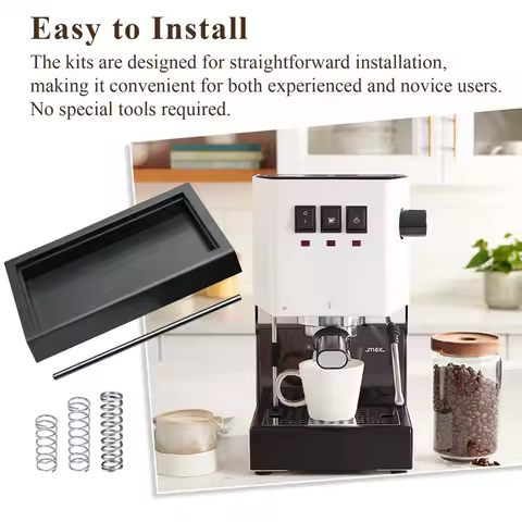 BAAD Low Profile Thin Drip Tray & 6 Bar 9 Bar 12 Bar OPV Kit,For Gaggia Classic Pro Traditional Espr
