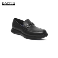 DAPPER รองเท้าหนัง แบบสวม Hybrid Horsebit Loafers สีดำ