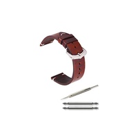 Calme Genuine Leather Watch Belt Antique Leather Band Watch Strap 18mm~22mm With Exchange Instructions (21mm % Gangnam% Dark Brown)