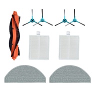 Roller Brush Side Brush HEPA Filter Mop Cloth Compatible for Xiaomi E10 E12 B112 Robot Vacuum Cleane