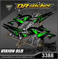 3388 Sticker Striping Lis Vixion Old Variasi Grafis Racing Semi Full - Sticker Striping Vixion Old