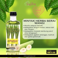 MINYAK  SERAI WANGI-AROMATERAPI, URUT, GATAL, SAKIT URAT, LENGUH BADAN, GEGATA DAN RUAM