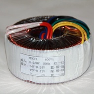 【】 600va Input 220v To Ac Double 36v 24v 26v 28v 32v And 12v And Single 6v Copper Toroidal Audio Tra
