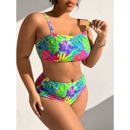 Plus Size Two Piece Swimsuit Bikini Set 0XL | 1XL | 2XL