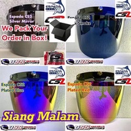 Espada CS2 Original Siang Malam 3 Button Visor Crystal Plated Red Gold / Blue / Dark Grey Smoke MS88