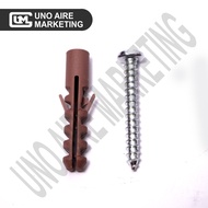 Tox and Screw Set #6 or #8 For Metal or Wood expansion shield