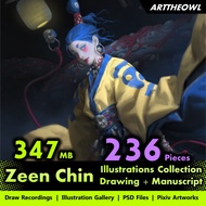 🔥 Zeen Chin Official Illustration Collection 🔥 Anime Manga Character + CG Artist Drawing Gallery + P