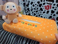 Sanrio monkichi 紙巾袋 公仔 日本限定 馬騮仔