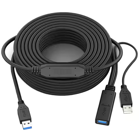 USB 3.0 Extension Cable Male To Female Active Extension Cable USB Repeater With Signal Booster 49.2 