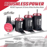 Rocket V2 Brushless Motor 3650 3660 3665 3670 3674 RC Motor Waterproof for 1/8 1/10 1/12 1/16 RC Car