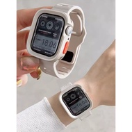 Suitable for s8 strap sports silicone iwatch full package s9 case iwatch7 men's and women's iwatch Series 9 8 7 6 5 4 3 2