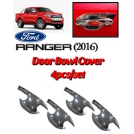 OAPC Ford Ranger 2016 Car Door Handle Bowl Cover Trim Door Bowl Cover Chrome Finish(9158)