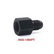 AN3 AN4 AN6 AN8 AN10 Male to Female Flare Adapter Reducer Black Aluminum Fuel Line Fitting 1/8NPT Th