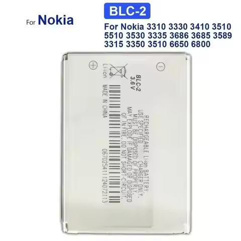 Battery For Nokia 808 PureView 3108 3210 3220 3310 3610 5230 5220XM 5310 5700 6185 6290 6500C 6700 C