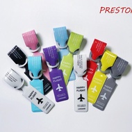 PRESTON PVC Luggage Tag, Boarding Pass Baggage Name Tags Airplane Suitcase Tag, Information Card Air