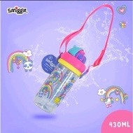 ขวดน้ำเด็กพกพา กระติกหลอดเด้ง มีสาย Smiggle  สำหรับเด็กๆ ไปเรียน ความจุ 430 ml.