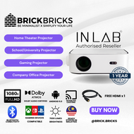 INLAB Senz - Home Cinema Projector 1080P Full HD/4K Support/Android