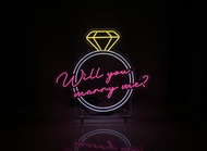 Will you marry me? 丨幼線霓虹燈牌丨EL001丨AMAZING NEON