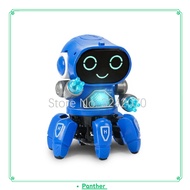 Panther Emo Robot Smart Robots: Voice Command Sensor Singing Dancing Repeating Robot for Kids