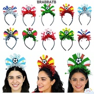 BRABRAA Football Event Headband, Flag Design National Team Flag Headband, Sports Accessory Soccer Fa