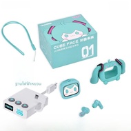 หูฟังไร้สายแบบสัมผัส LCD BilibiliGoods รุ่น CUBE FACE รองรับ iOS และ Android อุปกรณ์เสริมสำหรับผู้ให