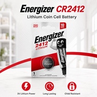 [ Energizer ] 3V Lithium Coin Cell Battery | CR1220 CR1616 CR1620 CR1632 CR2412 CR2430 CR2450 | 1pc 