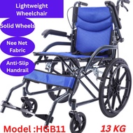 Folding portable wheelchair for elderly disabled light wheelchair trolley