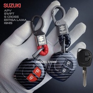 GANTUNGAN Car keyless remote key chain cover casing SUZUKI ERTIGA OLD SWIFT APV S CROSS IGNIS OLD CA