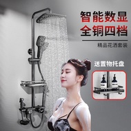 ST-🚤Shower Head Set Domestic Toilet Bathing Machine Faucet Three-Piece Set Hand Washing Room High-End Full Set Exclusive