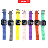 Flashee Jam Tangan Rubber Apple Watch Ultra Jam Tangan Digital Couple