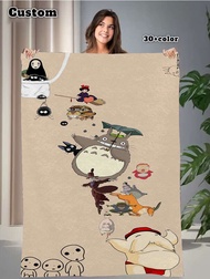 Ghibli Fairy Tale Character Collection Style Flannel Throw Blanket Ultra-Soft Oversized Classic Figu