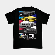 Gilan T Shirt Children's Distro Clothes T-Shirt Car Print BMW E30 E46 E92 M3 GENERATION Automotive