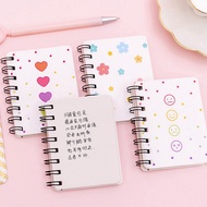Floret Rollover Mini Portable Coil Notepad Diary NoteBook Exercise NoteBook Escolar Papelaria School
