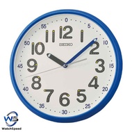 Seiko Clock QXA793LL Decorator Quiet Sweep Second Hand Blue Analog Quartz Wall Clock QXA793L QXA793