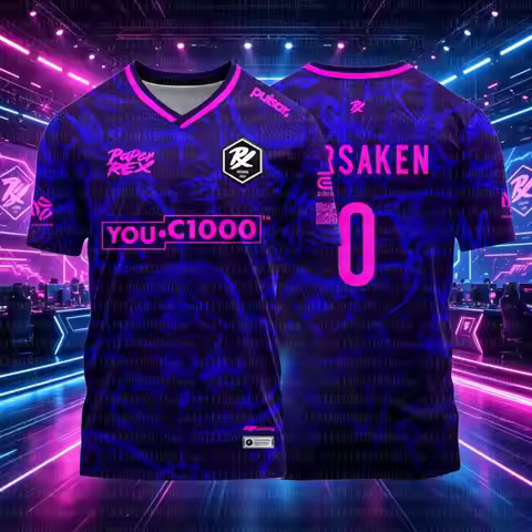 26/27 Paper Rex Valorant T-shirts Men Esports Team PRX Uniform Jersey F0RSAKEN Gaming Streetwear Cas