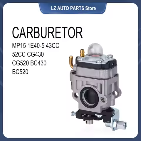 Walbro Carburetor Mower 1107 CG430 Carburetor MP15 1E40-5 43CC 52CC Carburetor CG430 CG520 BC430 BC5