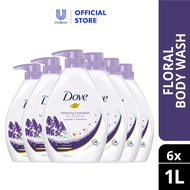 Dove Go Fresh Shower Gel Relaxing Hydration 1L x 6