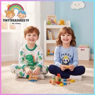 Tinytreasures19 Nb-5yrs old Longsleeve Pajama Pure Cotton Set for Girl Boy Kids OOTD Sleepwear