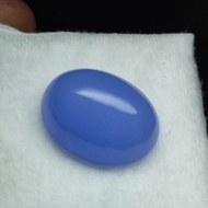 Batu cincin aquamarine biru