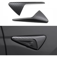 Side Camera Cover HW3.0 Compatible with Tesla Model 3/Y, Turn Signal Side Camera Wrap Cover ABS Stic