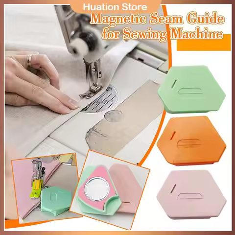Sewing Magnetic Seam Guide Anti-Slip Grip Sewing Machine Guide Magnets Sewing Machine Attachments Mu