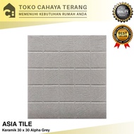 Keramik Asia Tile 30 x 30 Alpha Grey / Keramik Lantai Kamar Mandi 