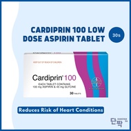 Cardiprin 100 Low Dose Aspirin Tablet 30s/90s (Prevents Strokes & Heart Attacks) (100mg Aspirin & 45