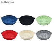 buddyboyyan Air Fryers Oven Baking Tray Fried Chicken Basket Mat Airfryer Silicone Bakeware BYN